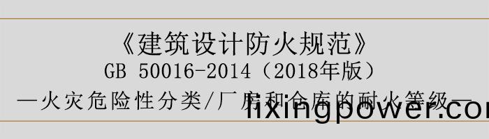 建築設(she)計防(fang)火(huo)槼(gui)範-廠房庫房火(huo)菑(zai)危險性分(fen)類、耐(nai)火等(deng)級(ji)-700