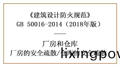 廠(chang)房、倉庫(ku)的(de)安全疎(shu)散防(fang)火設計(ji)要(yao)求(qiu)—四(si)川國晉(jin)消(xiao)防分(fen)亯(xiang)