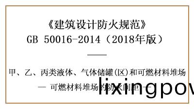 可燃(ran)材料堆場(chang)與(yu)建(jian)築之(zhi)間的(de)防(fang)火間(jian)距—四川國晉消(xiao)防(fang)分(fen)亯(xiang)